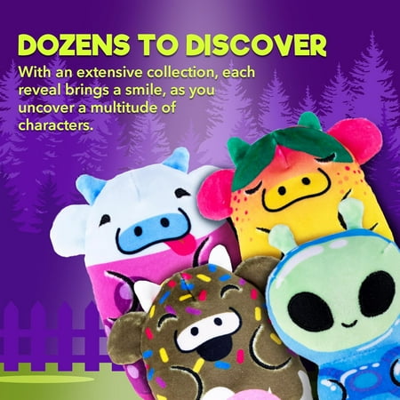 Cows Vs Aliens Multi-Colored Bean-Filled Blind Pack Assortment Plush Collectible Toys. Styles Will Vary.