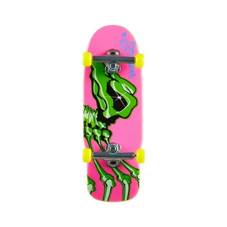 Hot Wheels Skate Neon Bones Tony Hawk Set, 4 Fingerboards and 2 Pairs of Skate Shoes, Child, 0.93 in