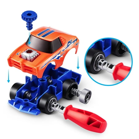 5 SURPRISE Make-A-Racer Race Car Vehicle Themed Novelty Unboxing Toy Collectible Mini's by ZURU
