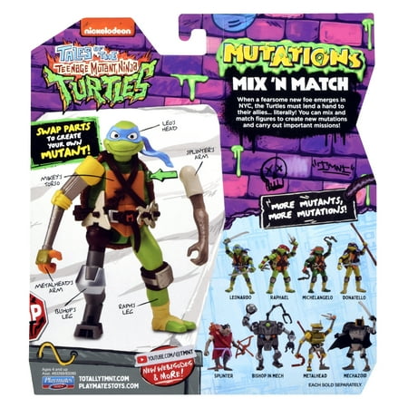 Tales of Teenage Mutant Ninja Turtles: Mutations Mix and Match 4.5" Donatello Basic Action Figure Assortment by Playmates Toys