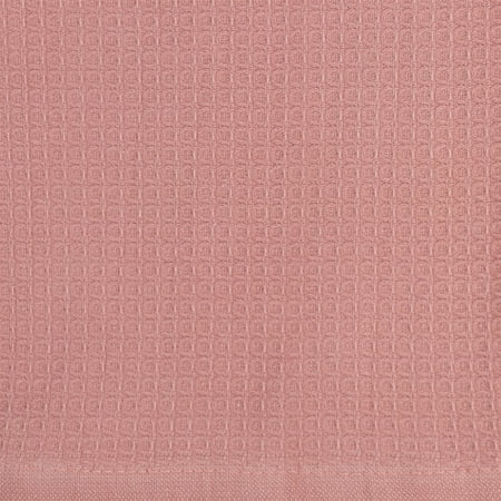 Better Homes & Gardens 4 Piece Waffle Kitchen Towel, Old RosePink,