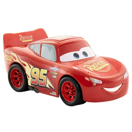 Disney Pixar Cars Track Talkers Lightning McQueen Talking Toy Car, 5.5 inch Collectible Play Vehicle
