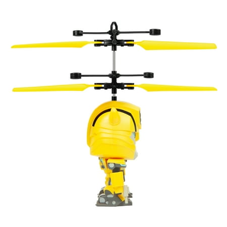 Transformers Bumblebee Big Head, 7.6-inch Motion Sensor Controlled Big Head Helicopter Play Vehicles