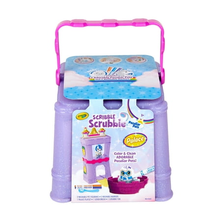 Crayola Scribble Scrubbie Pets Palace Playset, 6 Pieces, Creative Toys, Gifts, Beginner Unisex Child, Activity, Art
