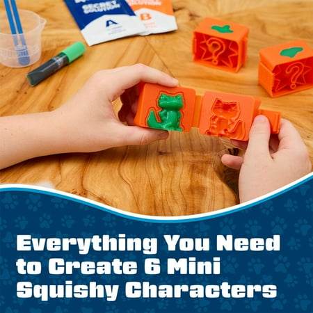 Elmer's Squishies Minis, DIY Miniature Squishy Toys, Arts and Crafts for Kids, Creates 6 Zoo Characters, 1