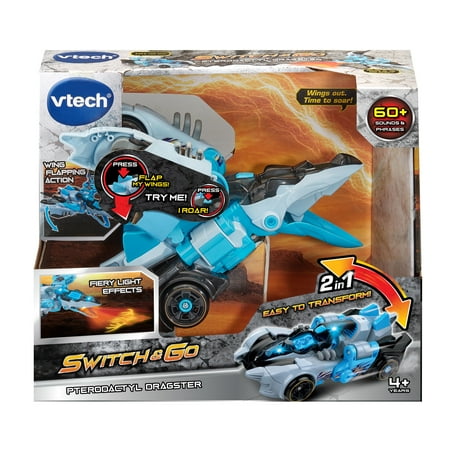 VTech Switch & Go Pterodactyl Dragster with Accessories, Baby and Toddler Toys