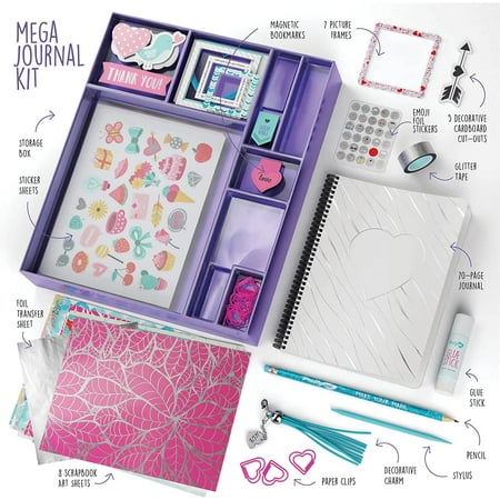 Pretty Me Multicolor Journal Kit - 70 Piece Arts & Craft Kit