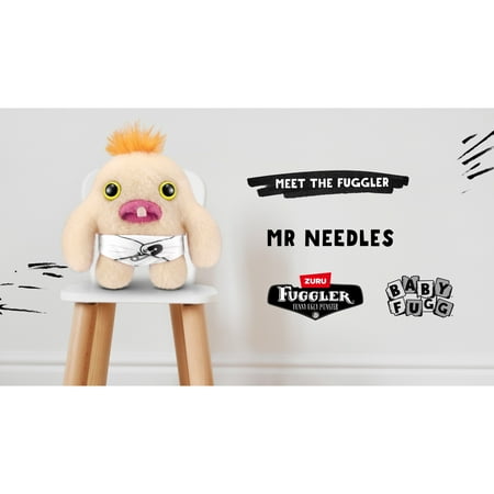 Fuggler Baby Fugg 3.5 inch (Mr Needles), Funny Ugly Monster Soft Plush Collectible Toy by ZURU