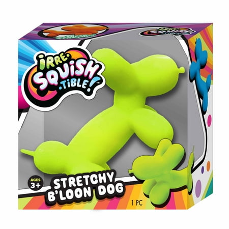 Ja-Ru Irre-Squish-tible B'loon Dog -Child Novelty Toy TPR- 4 Colors, all ages novelty toy
