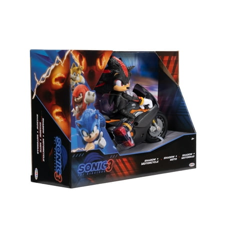 Sonic 3 Shadow Articulated 5 inch Action Figure with Motorcycle