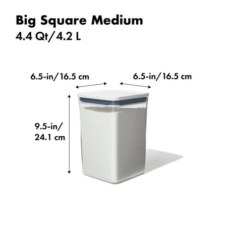 OXO Softworks POP Container - Big Square Medium 4.4 Qt