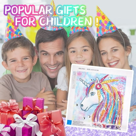 Gifts for 8 9 10 11 Year Old Girls, Diamond Arts Kits for Kids Age 8 9 10 11 12 Presents Arts and Crafts for Kids Teenage Girl Toys Gifts Age 6-8-10-12 Painting By Number for Children Adults