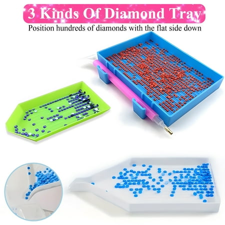 Yalumo 80pcs Diamonds Painting Tools and Accessories, 5D DIY Diamond Painting Kits, Painting Pens and Roller for Kids Adults with Storage Box