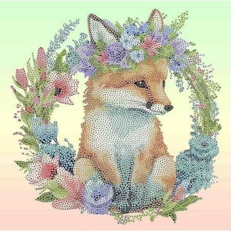 DIAMOND DOTZ? Floral Garland Fox Special Edition Diamond Painting Kit