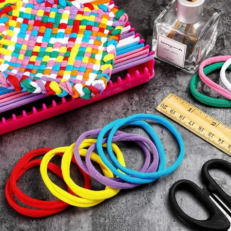 Rirool Weaving Loom Kit for Kids and Adults - 90 Pieces Potholder Loops Crafts in 6 Colors - Educational DIY Knitting Kit for Beginners