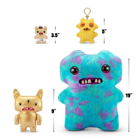 Fuggler Gold Fuggs 9 inch (Reeko), Funny Ugly Monster Soft Plush Collectible Toy by ZURU