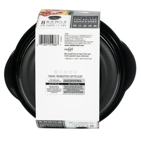 Rubbermaid TakeAlongs Food Storage Containers, 5 Cup, 8 Pack1,