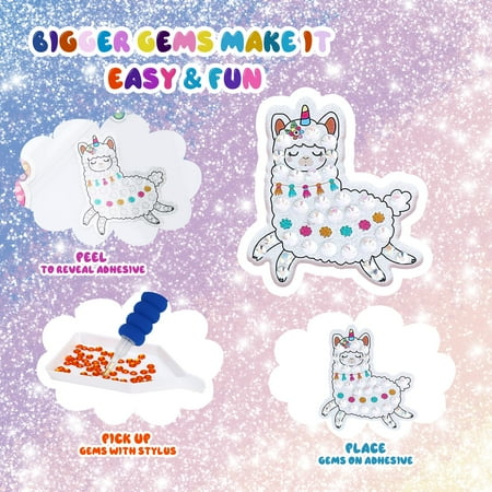 Gifts for 4 5 6 7 8 9 Year Old Girl Painting Kit Unicorn Girls Toys Age 5 6 7 8 Craft Kits for Kids 6-9 Birthday Gift for Girl Gem Stickers for Children Presents for 5-10 Year Old Girls, Other