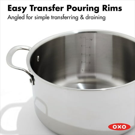 OXO Agility+ 13 Piece Non-stick Stainless Steel Cookware