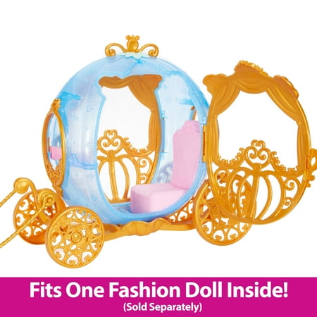 Disney Princess Cinderella?s Rolling Carriage & Horse with Brushable Mane & Tail