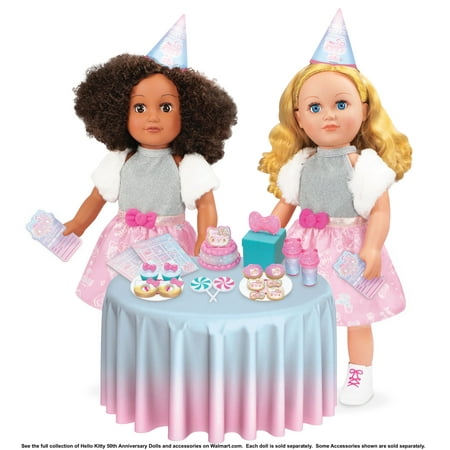 My Life As Poseable Hello Kitty 18" Doll, Blonde Hair, Blue Eyes, 50th Anniversary Edition