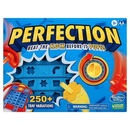 Perfection Kids Board Game, Over 250 Combinations, Preschool Games, Non-Candy Easter Basket Stuffers Gifts, Ages 5+