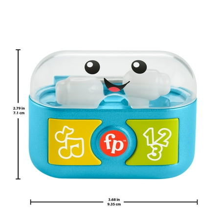 Fisher-Price Laugh & Learn Play Along Ear Buds Baby & Toddler Learning Toy with Music & Lights
