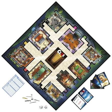 Clue Board Game, Mystery Game for Kids Ages 8 and Up, Family Games for 2-6 Players (Walmart Exclusive)
