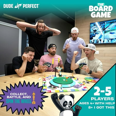 Dude Perfect The Board Game, for Kids Who Love Sports and Competitive Challenges, Perfect for Family and Friend Game Night, 2-5 Players, Ages 4+