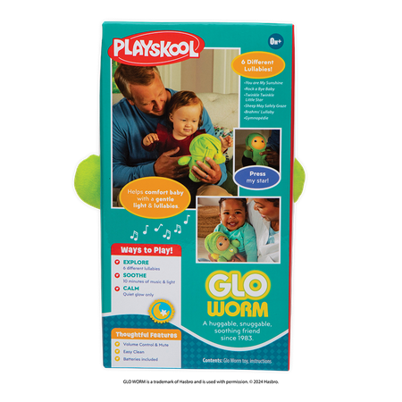 Playskool Classic Glo Worm Plush and Soothing Toy