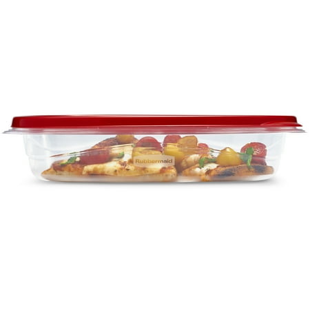 Rubbermaid Red Plastic Food Storage Container (3 Count)