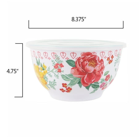 The Pioneer Woman 10-Piece Melamine Mixing Bowl Set, Fancy FlourishOther,