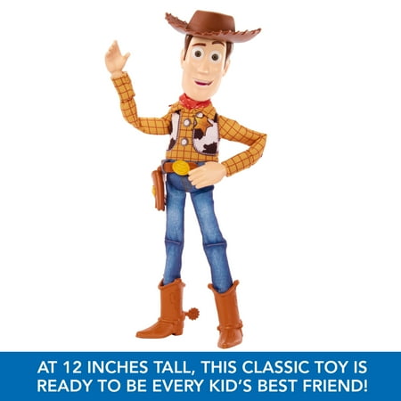 Disney and Pixar Toy Story Roundup Fun Woody Large Talking Figure, 12 inch Collectible