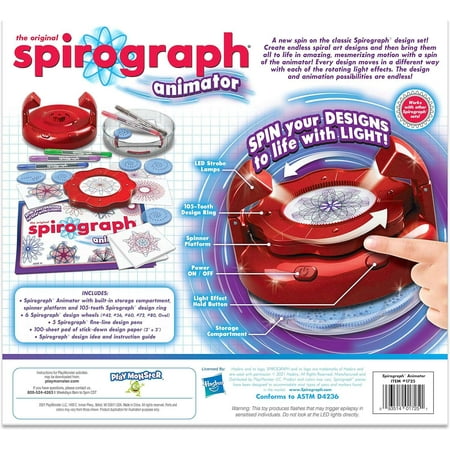 Spirograph Animator -- Create Amazing 3D Designs with Lights and Spinning Action