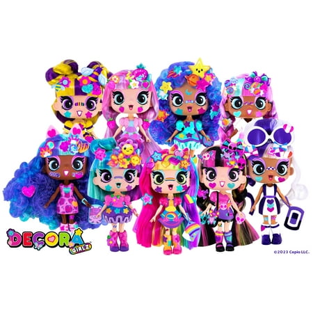 Decora Fashion Girlz 5" Tall Collectible Dolls: Unbox & Decorate Your Mystery Pack, Children Ages 4+