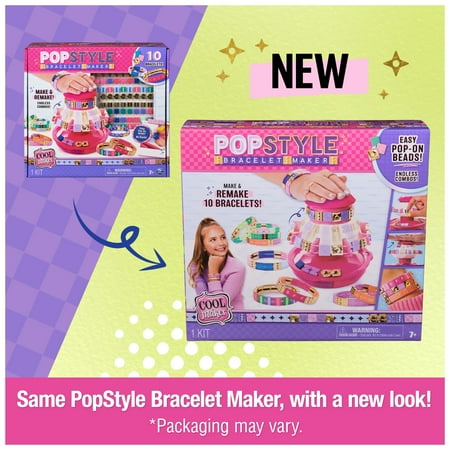 Cool Maker PopStyle Bracelet Maker with 170 Beads and Storage, Art and Craft Kit for Ages 7+