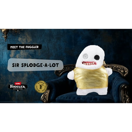 Fuggler Gold Fuggs 9 inch (Splodge), Funny Ugly Monster Soft Plush Collectible Toy by ZURU