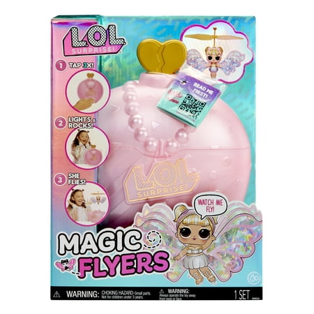 LOL Surprise Magic Flyers: Flutter Star Hand Guided Flying Doll, Collectible, Touch Bottle Unboxing, Gift for Girls Age 6+