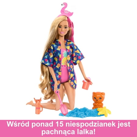Barbie Pop Reveal Rise & Surprise Gift Set with Scented Doll, Squishy Scented Pet & More