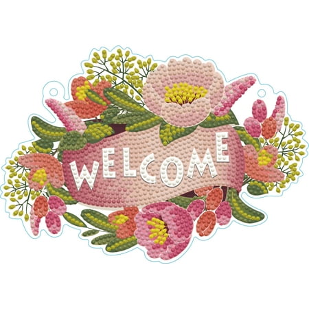 DIAMOND DOTZ? Welcome Wall Plaque Diamond Painting Kit