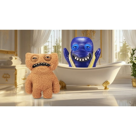 Fuggler Gold Fuggs 9 inch (Gnawing Terror), Funny Ugly Monster Soft Plush Collectible Toy by ZURU