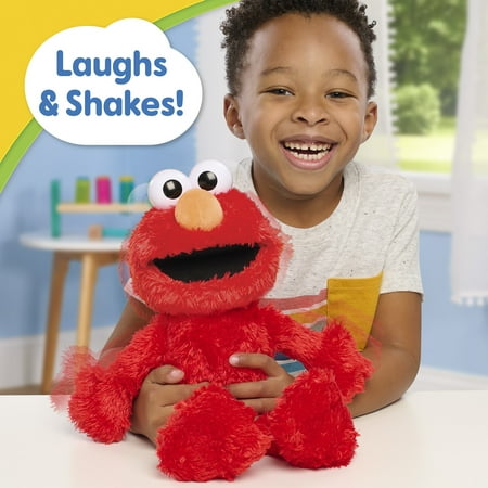 Sesame Street Tickle Me Elmo 13.5-inch Plush Doll, Laughs, Wiggles, and Giggles, Red