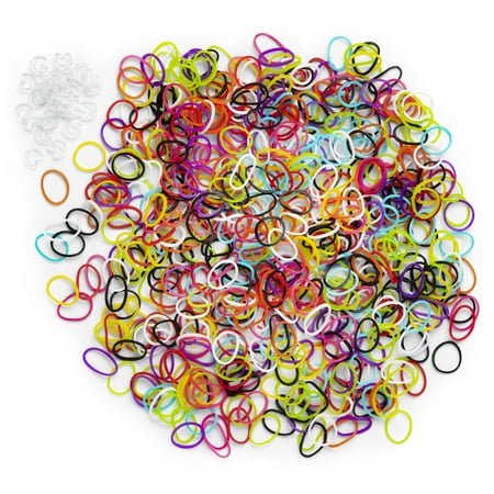 Rainbow Loom? Mix Rubber Bands with 24 C-Clips (600 Count), 7+