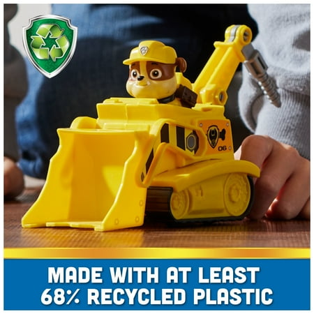 PAW Patrol, Rubble?s Bulldozer Vehicle with Figure, Toys for Kids Ages 3 and Up