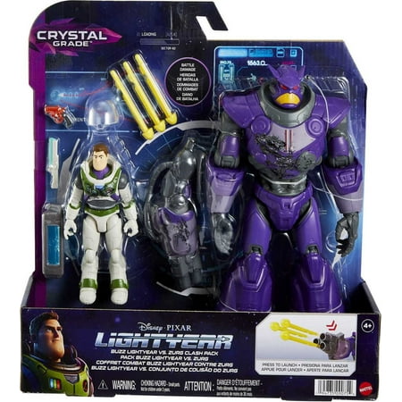 Disney and Pixar Lightyear Crystal Grade Buzz Lightyear Vs. Zurg Clash Toy Pack, Movie Collectible