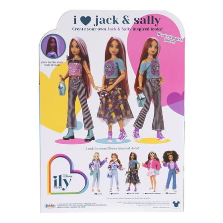 Disney Ily 4EVER I Love Jack & Sally 12 inch Fashion Forward Doll with 2 Gorgeous Fashion Outfits