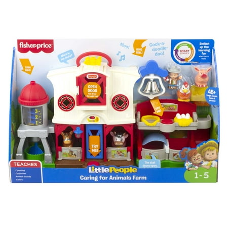 Fisher-Price Little People Caring for Animals Farm Playset Electronic Toddler Learning Toy