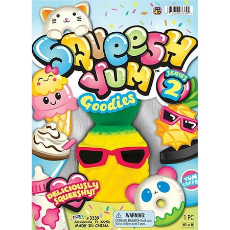 JA-RU Squeesh Yum Goodies Soft Rising Foam Play Food (Styles Will Vary), Novelty Toys