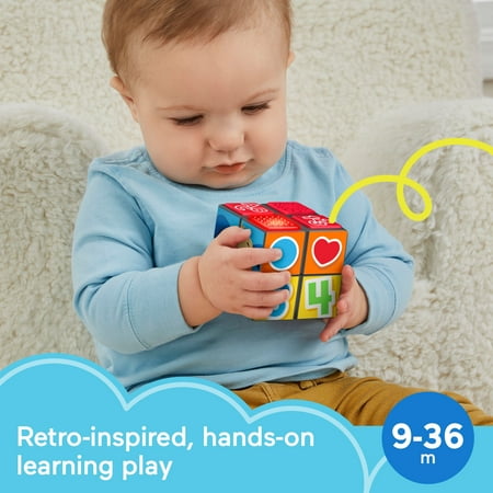 Fisher-Price Laugh & Learn Puppy?s Activity Cube Electronic Learning Toy for Baby & Toddler