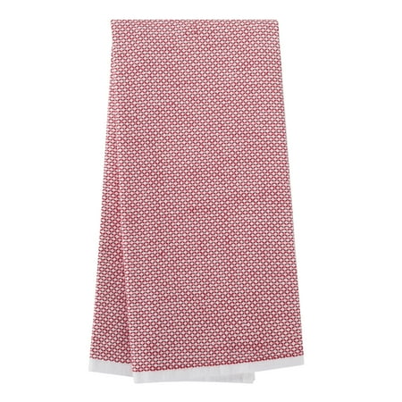 Better Homes & Gardens Red Mark Cotton-and-Polyester Woven Dual-Purpose Oversized Kitchen Towels 2 Pack
